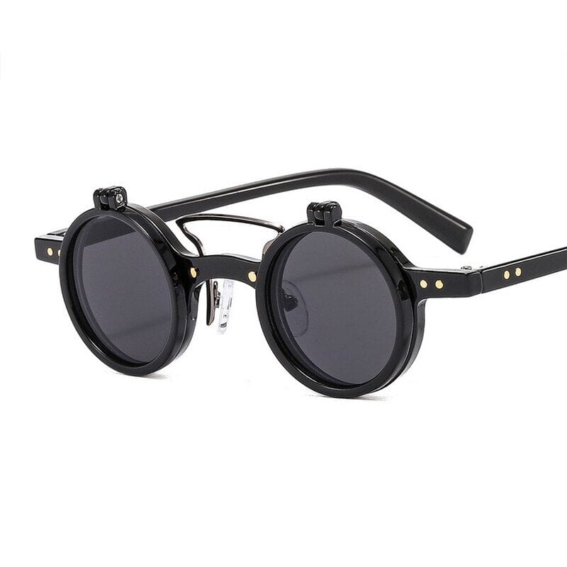 Óculos de Grau e Sol Clipon Acetato Unissex Redondo Vintage Flip Lens – Bom  Óculos